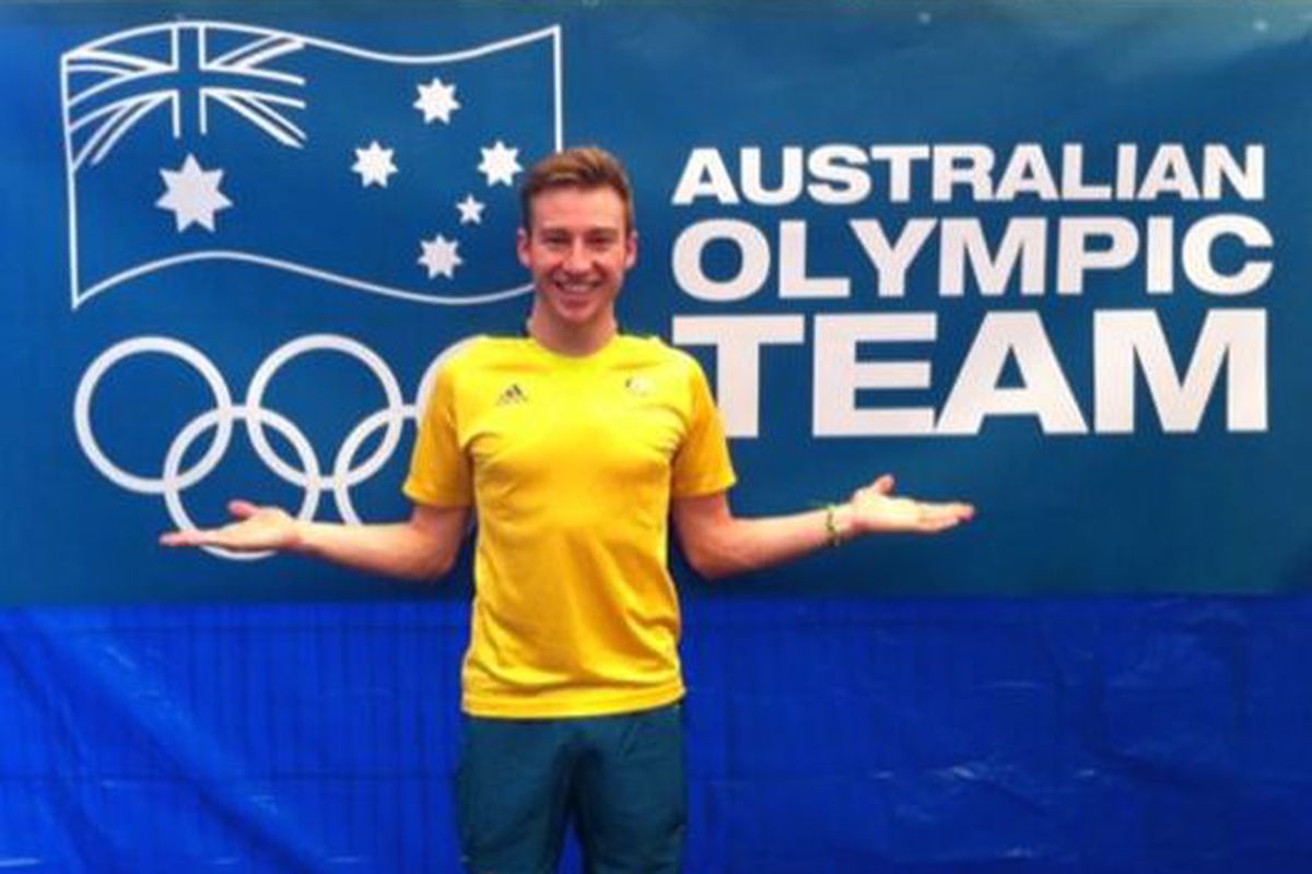 Matthew Mitcham posts dozens of photos to Twitter, including this one of him in London