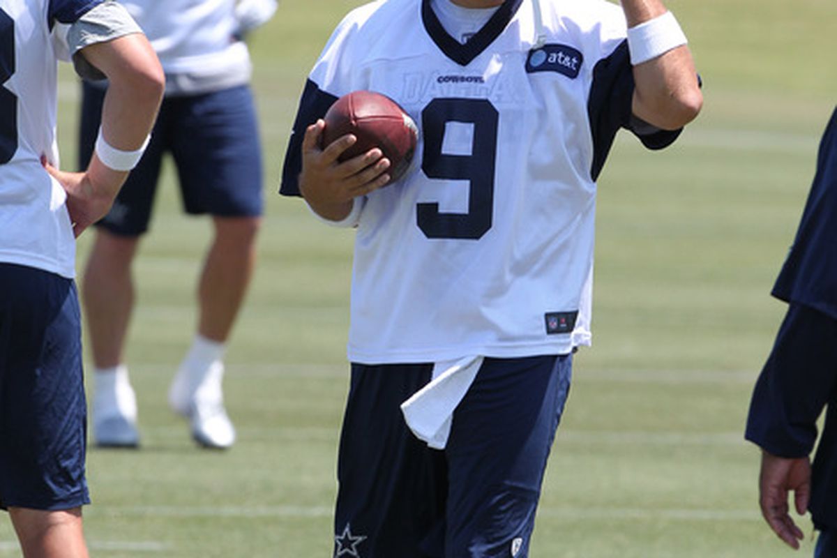 Tony Romo is looking for a few good wide receivers.