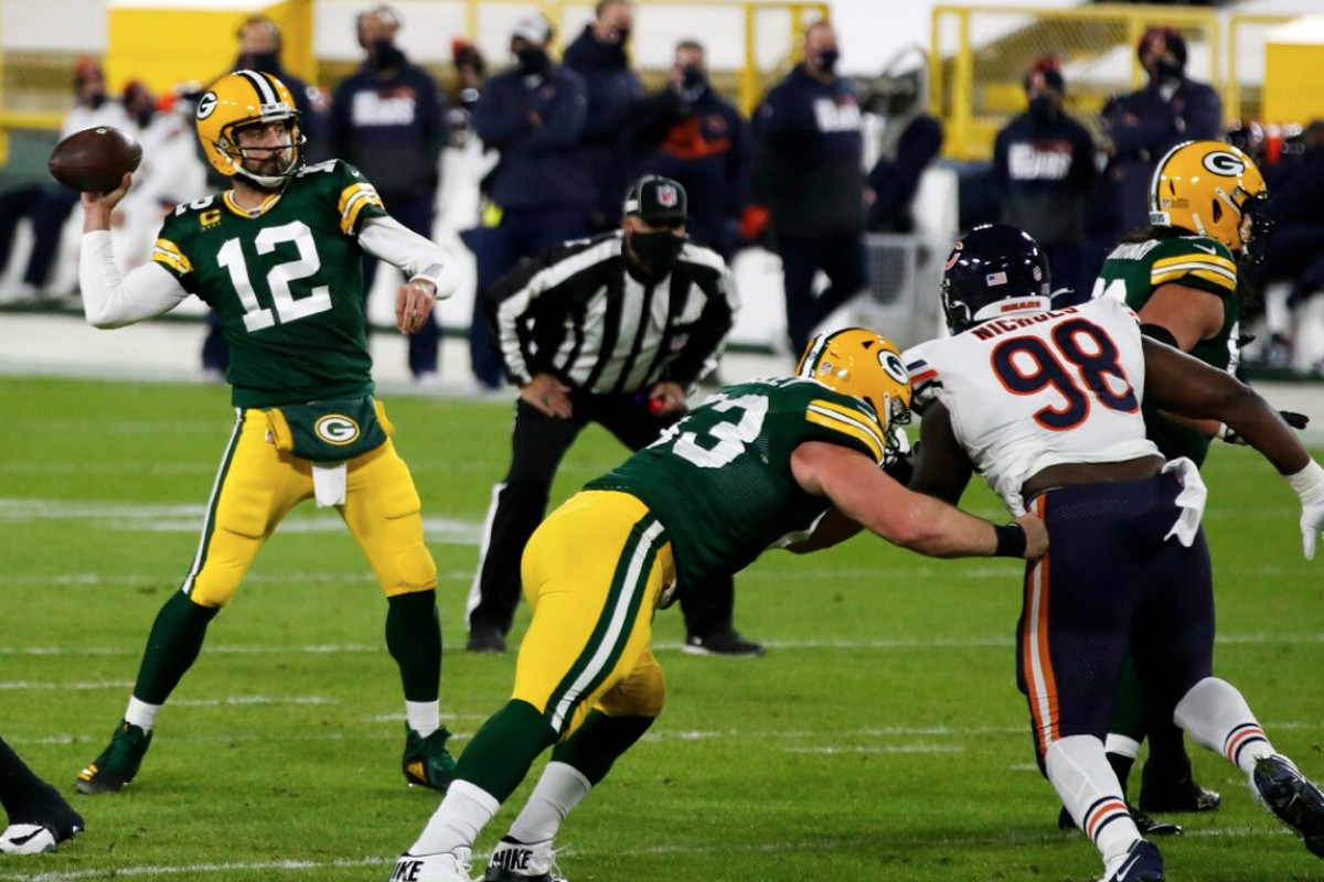 The Packers’ Aaron Rodgers has been haunting the Bears for years. 