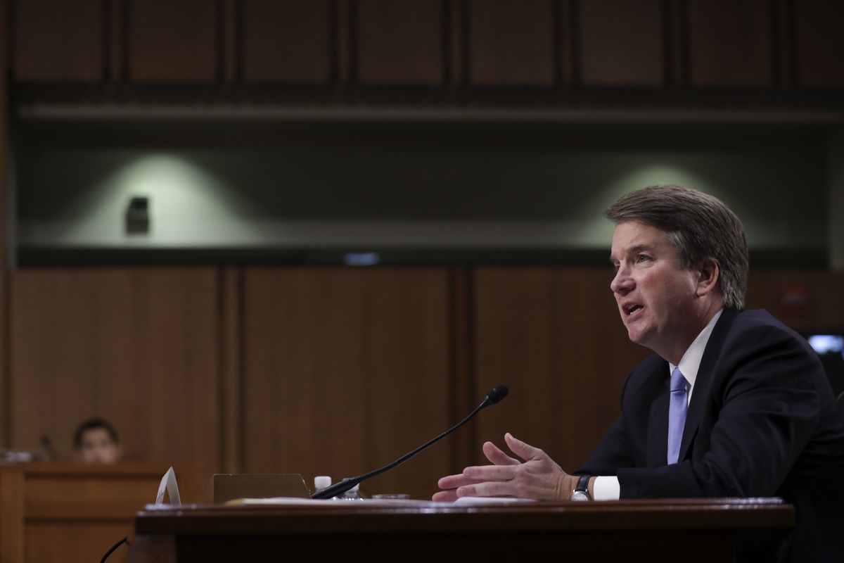 Supreme Court nominee Judge Brett Kavanaugh, who has been accused of attempted sexual assault by a woman he knew in high school