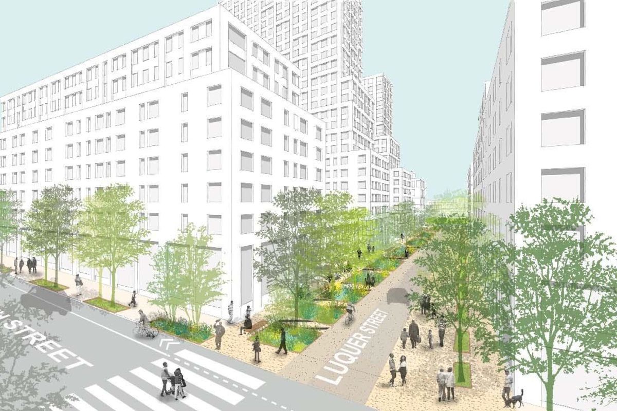 A rendering from the Gowanus Green Plan