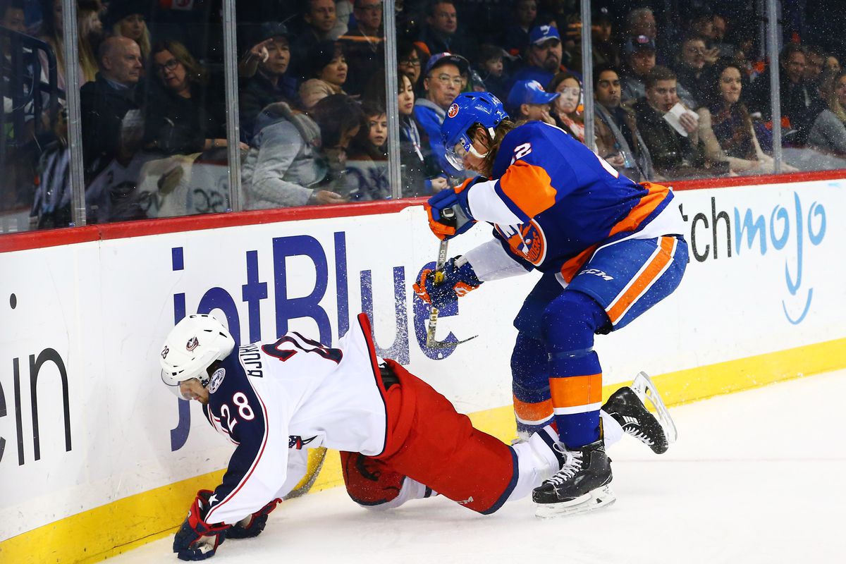 NHL: Columbus Blue Jackets at New York Islanders