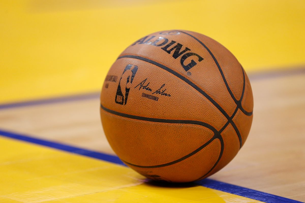 A detail shot of the basketball during the game between the Golden State Warriors and the Detroit Pistons at Chase Center on January 04, 2020 in San Francisco, California.&nbsp;