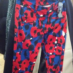 Pop-art inspired pants, $40