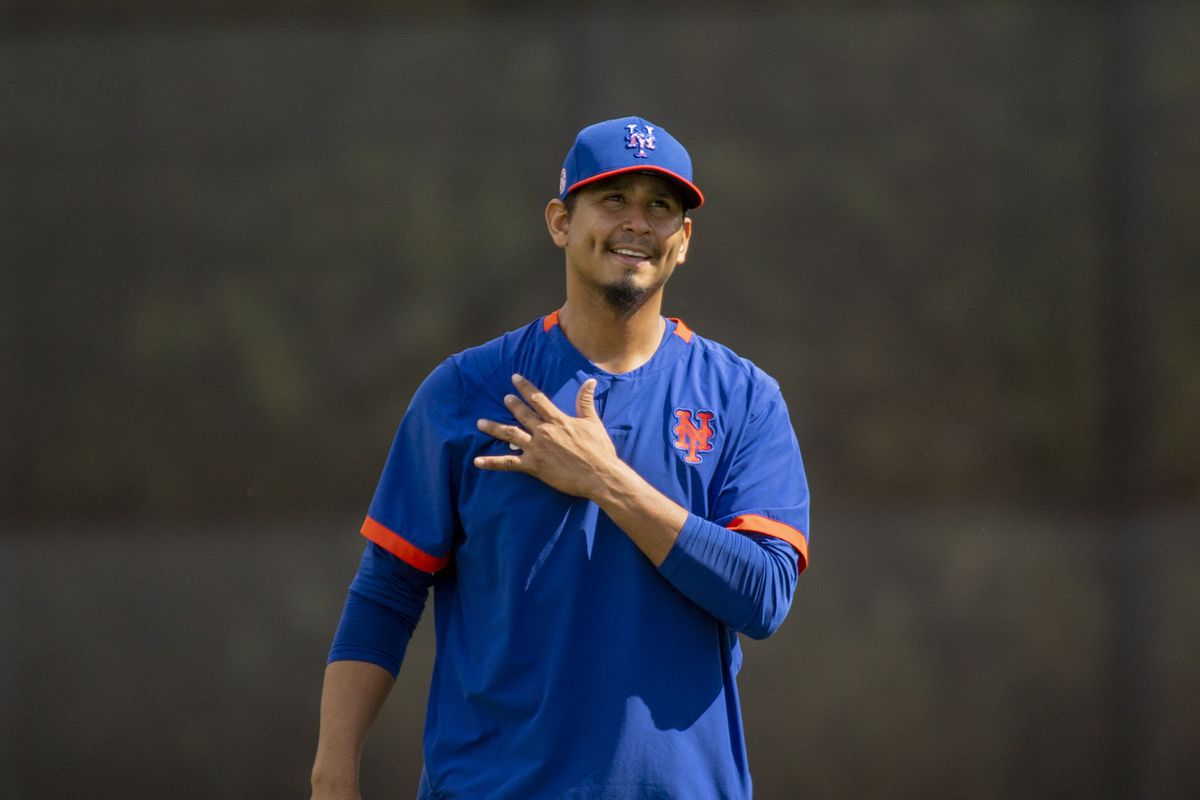 New York Mets Pitcher Carlos Carrasco During Spring Training