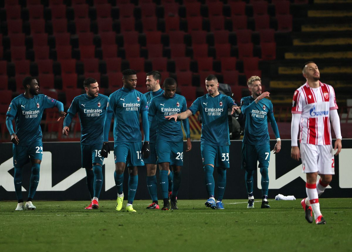 Crvena Zvezda v AC Milan - UEFA Europa League Round Of 32 Leg One