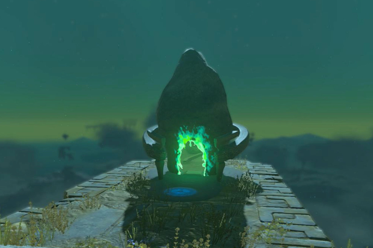 Opening to the Mayam Shrine in Zelda: Tears of the Kingdom