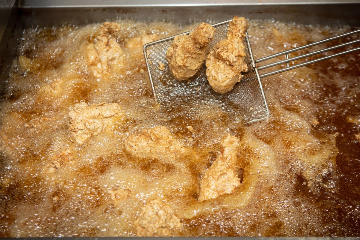 Chicken frying