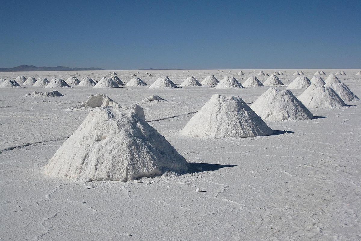 Salt flats in Bolivia.