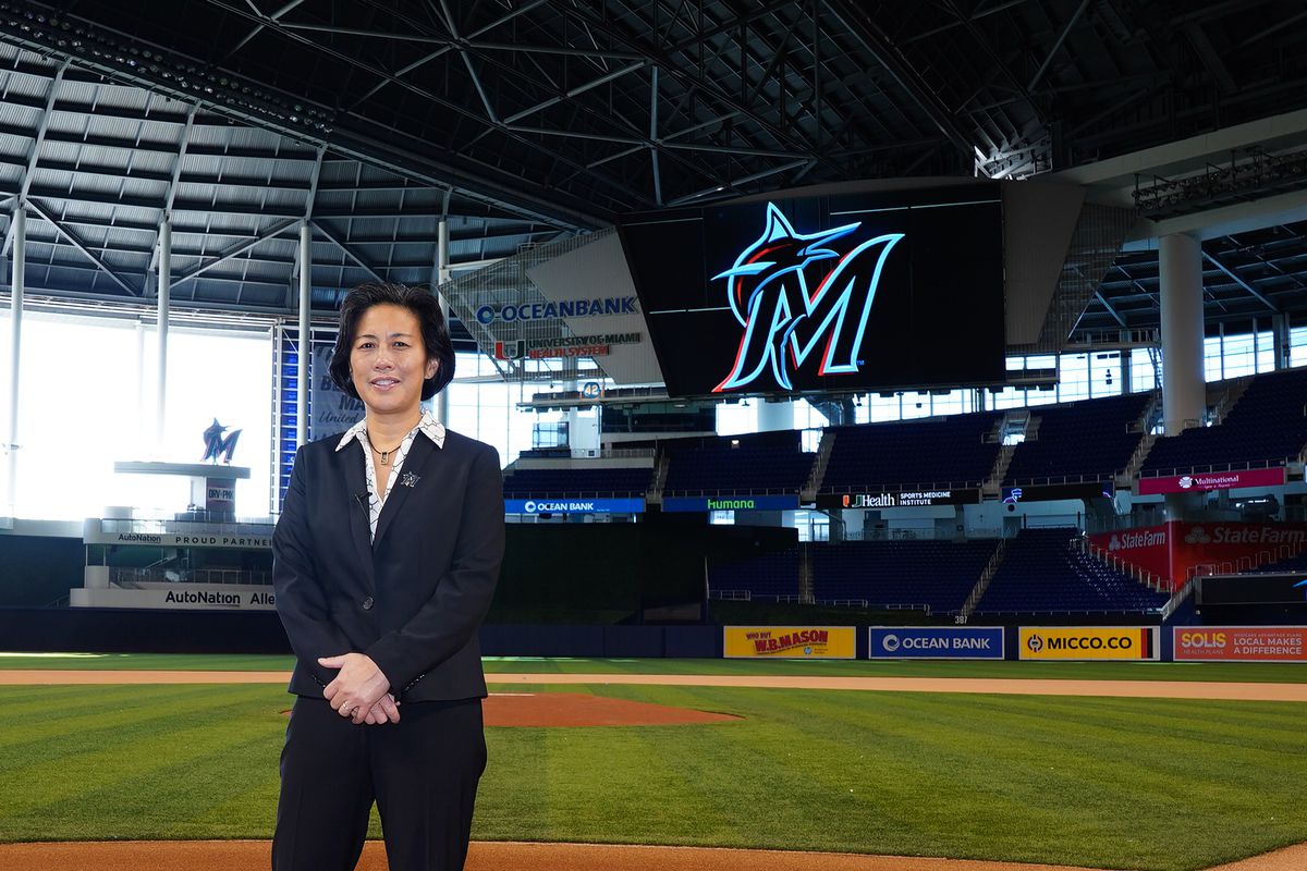 MLB: Kim Ng at Marlins Park