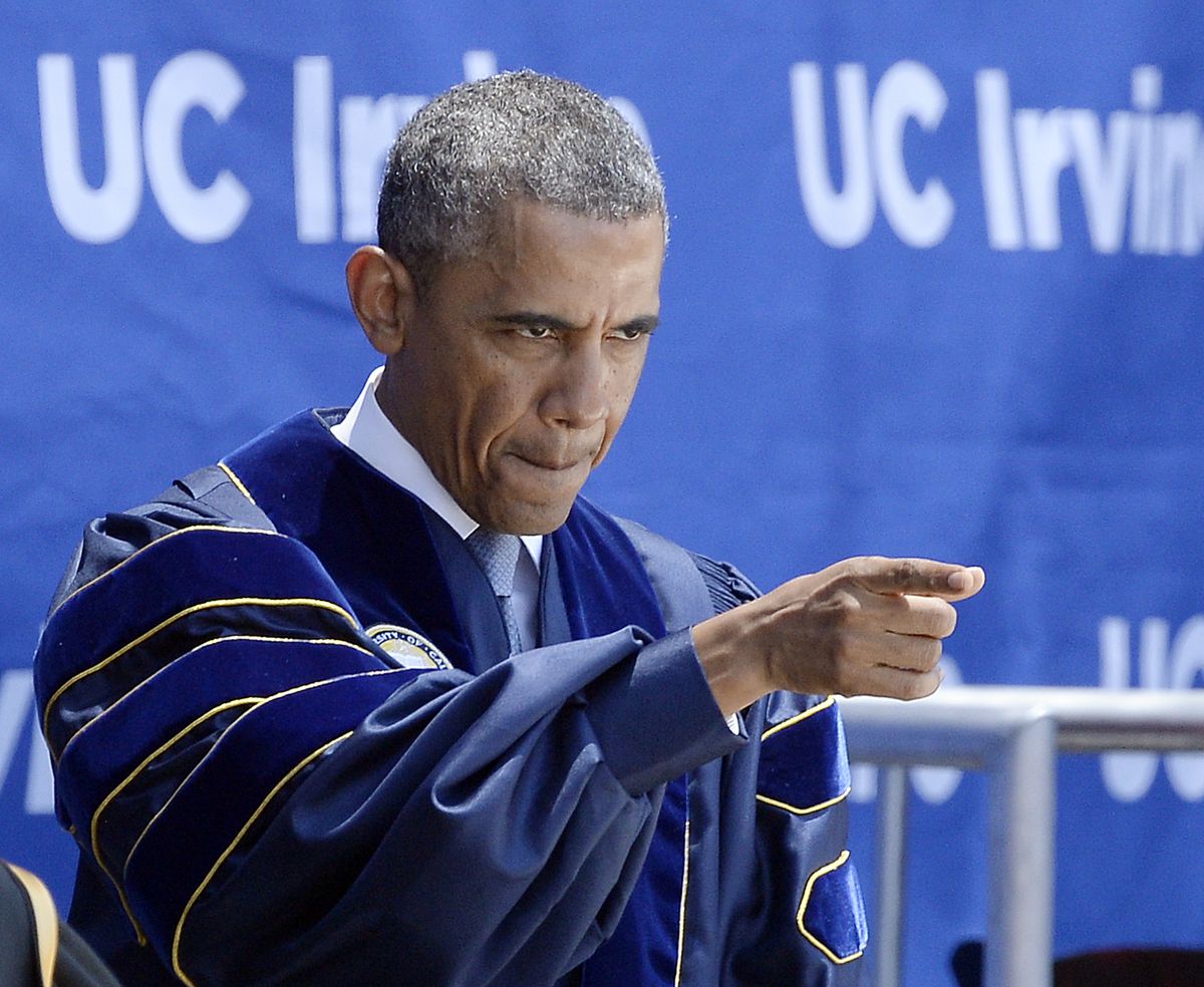 Obama at college graduation