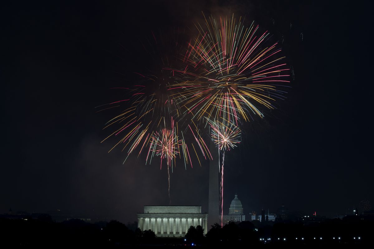 4th Of July Celebrated In Washington, D.C. With Annual Fireworks Display