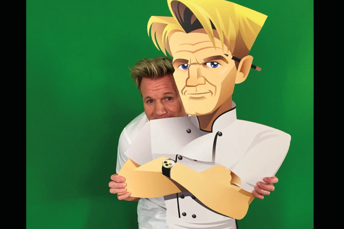Gordon Ramsay and his new avatar.