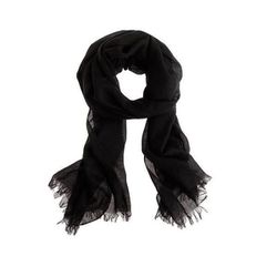 <a href="http://www.jcrew.com/womens_category/accessories/scarvesandhats/PRDOVR~74585/74585.jsp?color_name=black">J.Crew Refined Silk Cashmere Wrap</a> in Black, $75