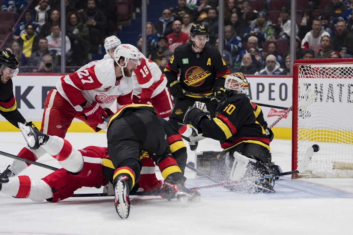 NHL: Detroit Red Wings at Vancouver Canucks