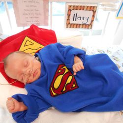 Henry Doyle Rogers was due Dec. 14, and was born on Oct. 4, weighing 3 pounds 7 ounces and 14.5 inches long.