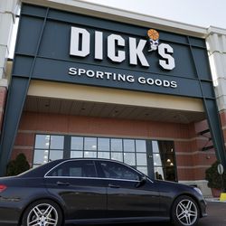 A Dick's Sporting Goods store is seen in Arlington Heights, Ill., on Wednesday, Feb. 28, 2018. Dick's Sporting Goods announced Wednesday that it will immediately end sales of assault-style rifles and high capacity magazines at all of its stores and ban the sale of all guns to anyone under 21. Dick's had cut off sales of assault-style weapons at Dick's stores following the Sandy Hook school shooting. But Dick's owns dozens of its Field & Stream stores, where there has been no such ban in place.