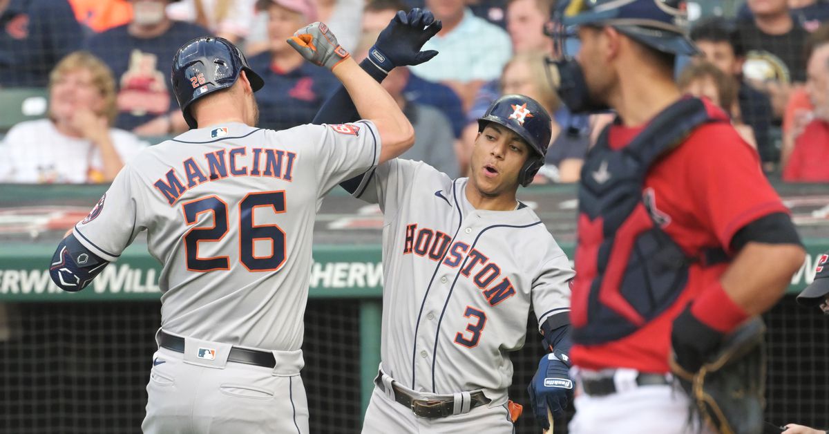 Mancini’s memorable night gets Astros’ 70th win as they top Guardians 9-3
