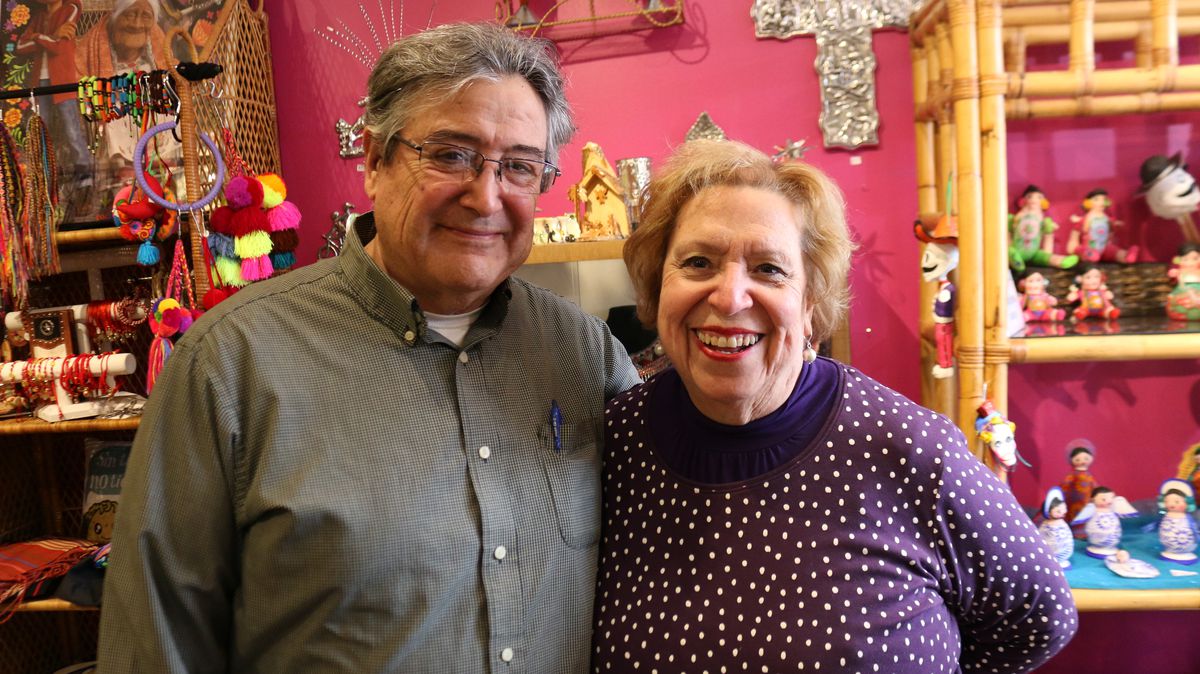 Ernesto Duran and his wife Elana Duran run Artesanias Elana, and sell authentic art from Mexico. | Brian Rich/Sun-Times