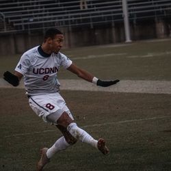 UConn men’s soccer vs. the Rhode Island Rams in the first round of the 2018 NCAA Tournament.