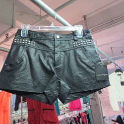 Leather shorts $150