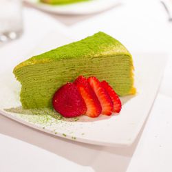 Lady M Green Tea Mille Feuille from Ushiwakamaru by <a href="http://www.flickr.com/photos/gourmetgourmand/8966636400/in/pool-eater">gourmetgourmand</a>
