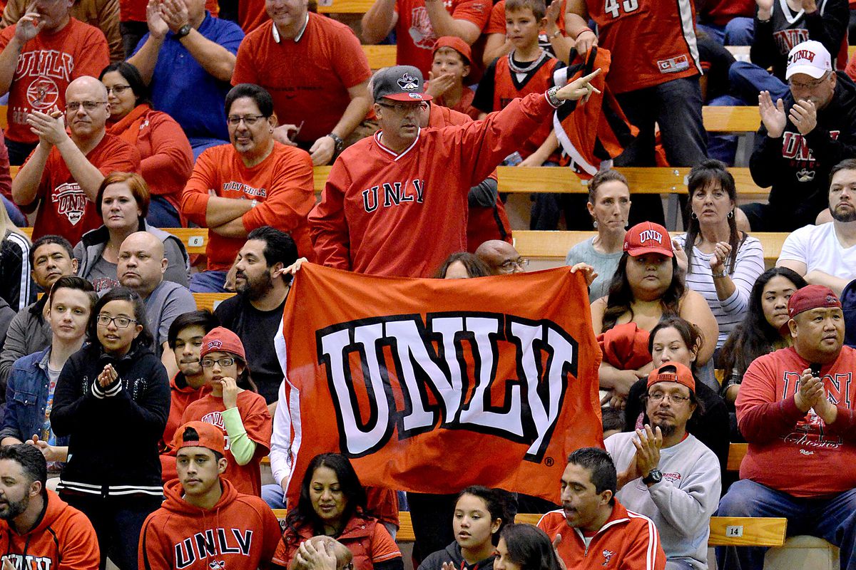 It was a home game for the Highlanders but UNLV fans came out in the hundreds to support their Rebels