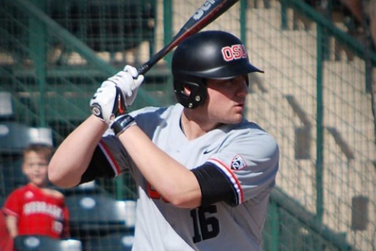 Gabe Clark sparks the OSU offense with his two RBI single as the Beavs defeat ASU 4 to 0