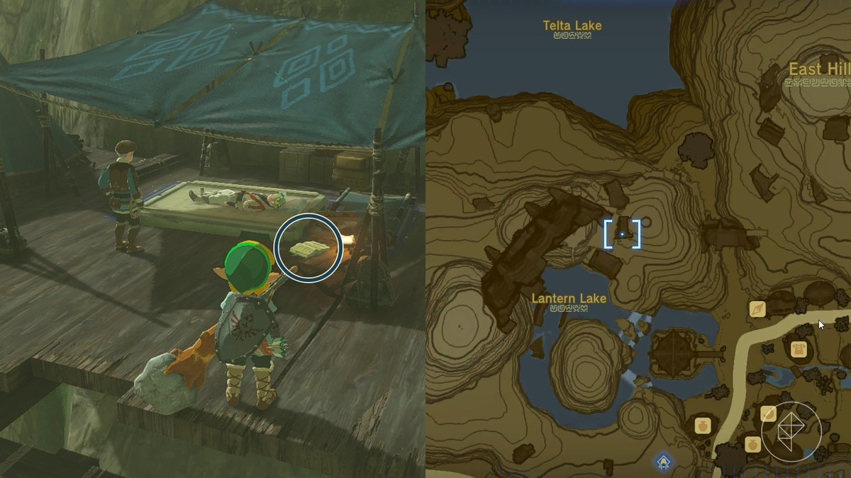 Stone Slab at the Large Ring Ruin for the A Trip Through History side quest in The Legend of Zelda: Tears of the Kingdom