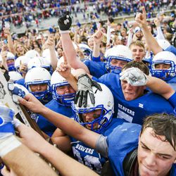 Beaver and South Summit duke it out during the UHSAA 2A state championship football game at Southern Utah University in Cedar City on Saturday, Nov. 12, 2016. Beaver defended its crown with a 55-35 win over South Summit.