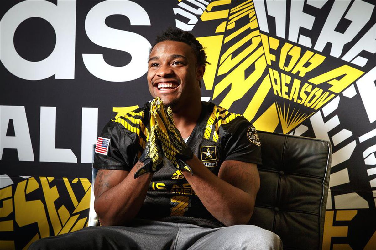 Canes RB commit enjoyed wearing Adidas at the U.S. Army All-American game. Imagine him in the new Hurricanes Adidas gear.