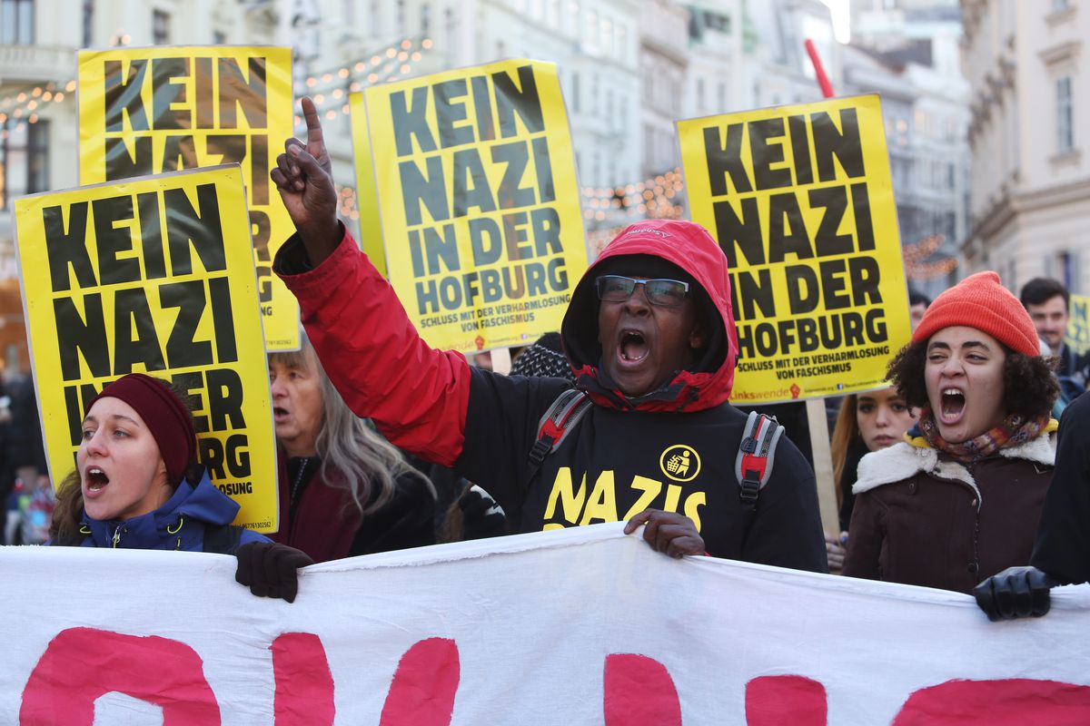 Demonstrators Protest Against Norbert Hofer