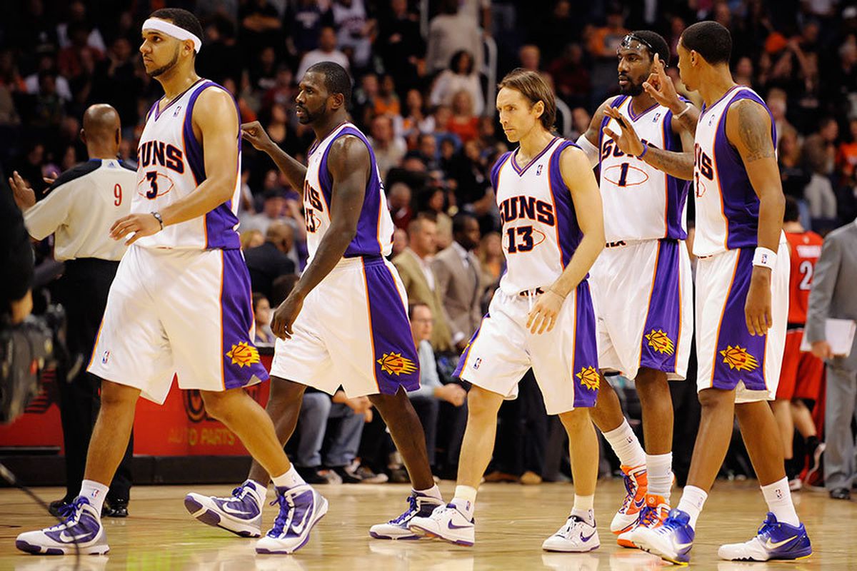 The Suns, led by Steve Nash, have been one of the NBA's most electricfying teams.  (Photo by Max Simbron)