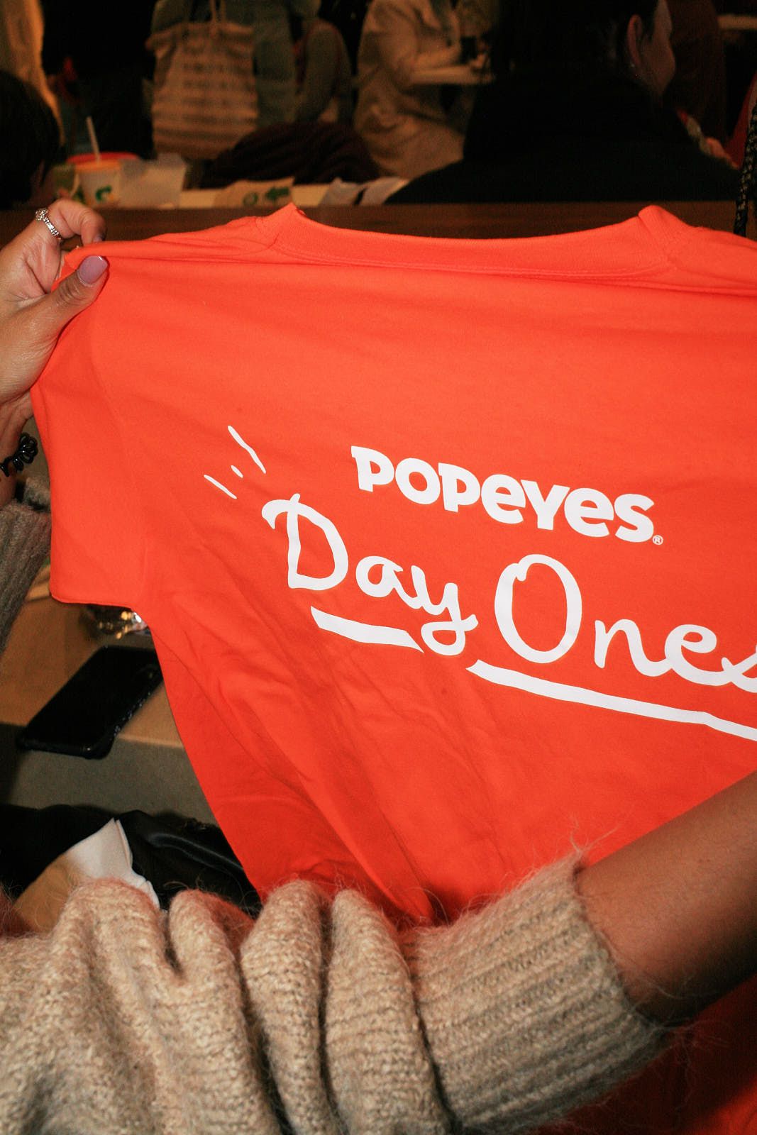 Popeyes London Day One merch for those who wanted that 