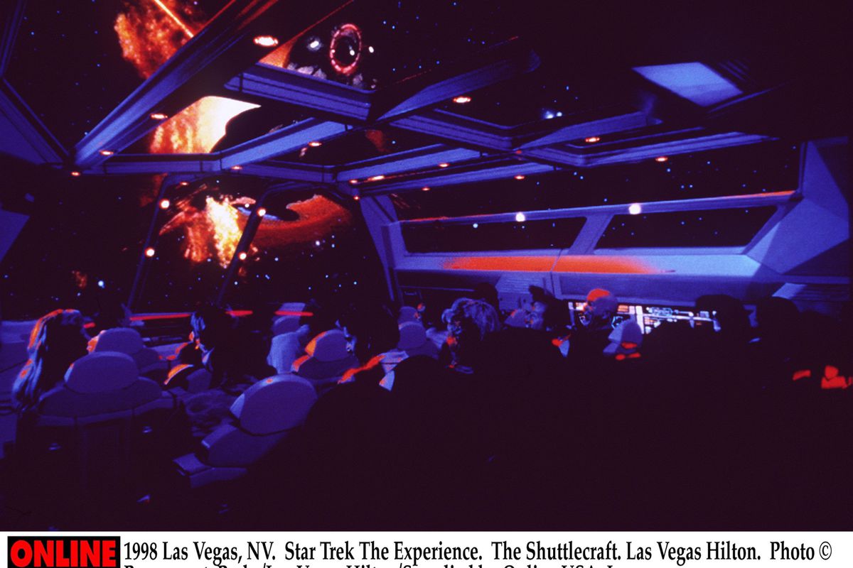 1998 Las Vegas, NV. Star Trek The Experience. The Shuttlecraft. Las Vegas Hilton. Paramount Parks/La