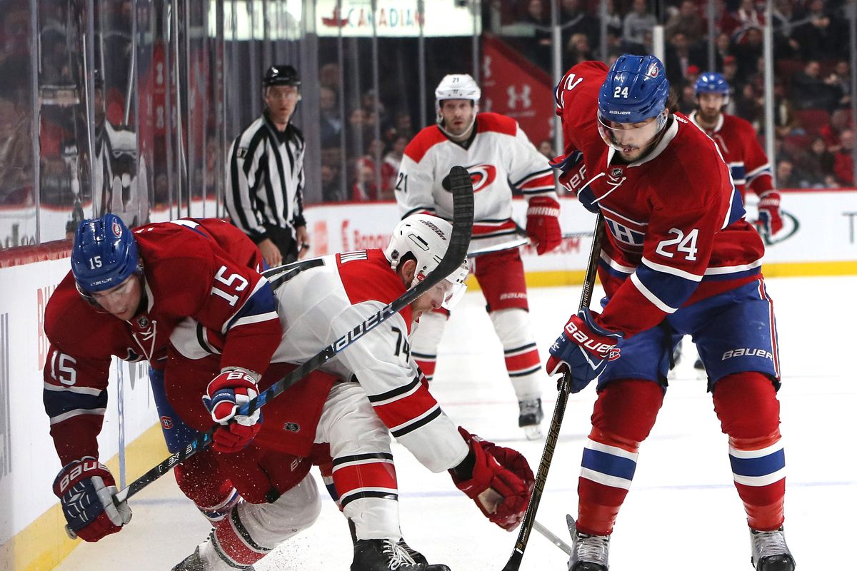 NHL: Carolina Hurricanes at Montreal Canadiens