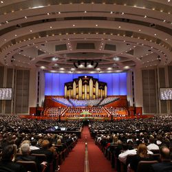 The LDS Church conducts its 187th Annual General Conference on Sunday, April 2, 2017, at the Conference Center in Salt Lake City.