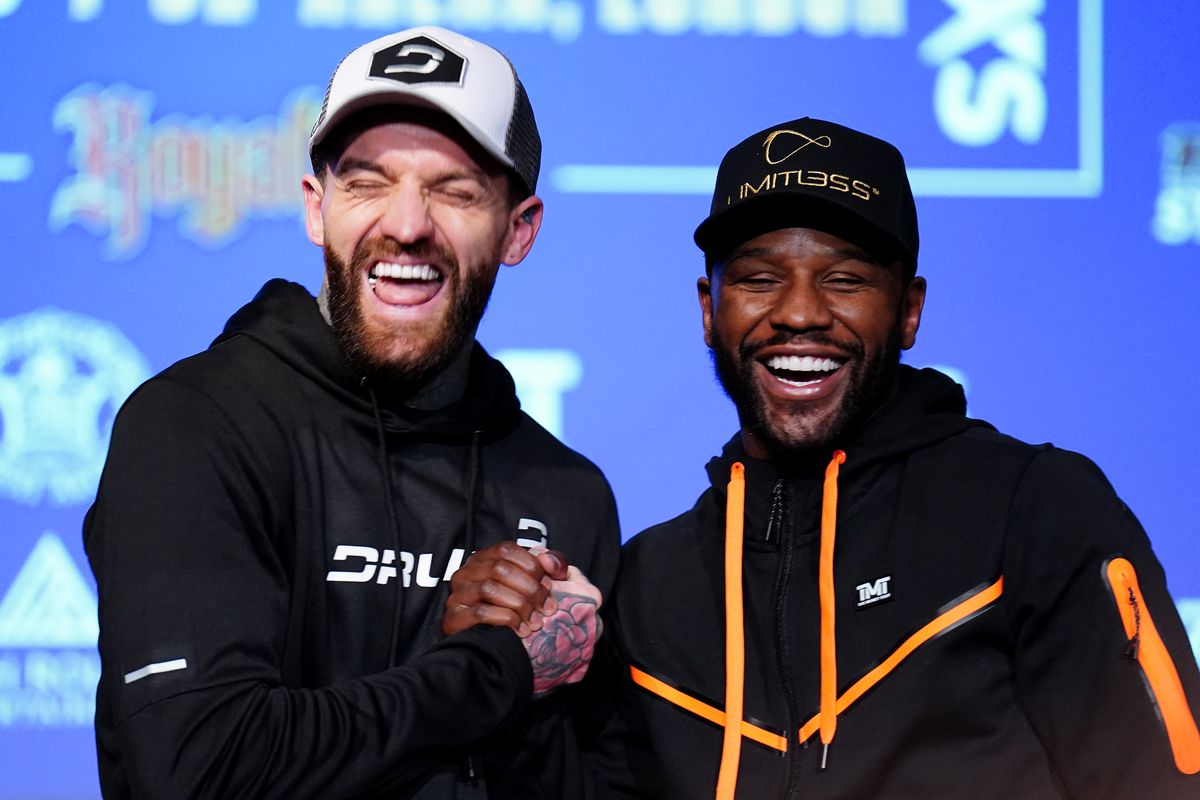 Floyd Mayweather and Aaron Chalmers