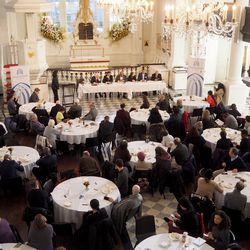 Politicians and faith leaders discussed criminal justice at a clergy breakfast on bail reform hosted by Trinity Church Wall Street in New York City on Jan. 31, 2019.