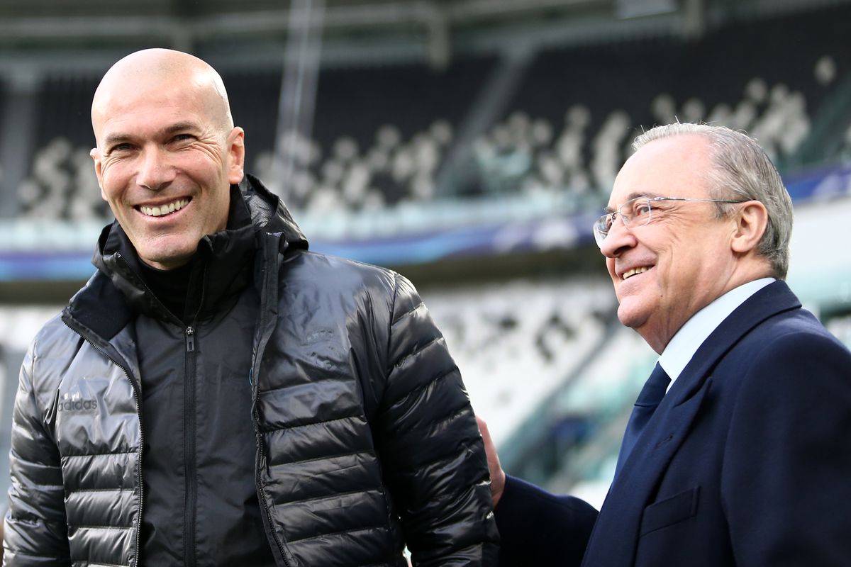 Zinedine Zidane, head coach of Real Madrid Cf, and...