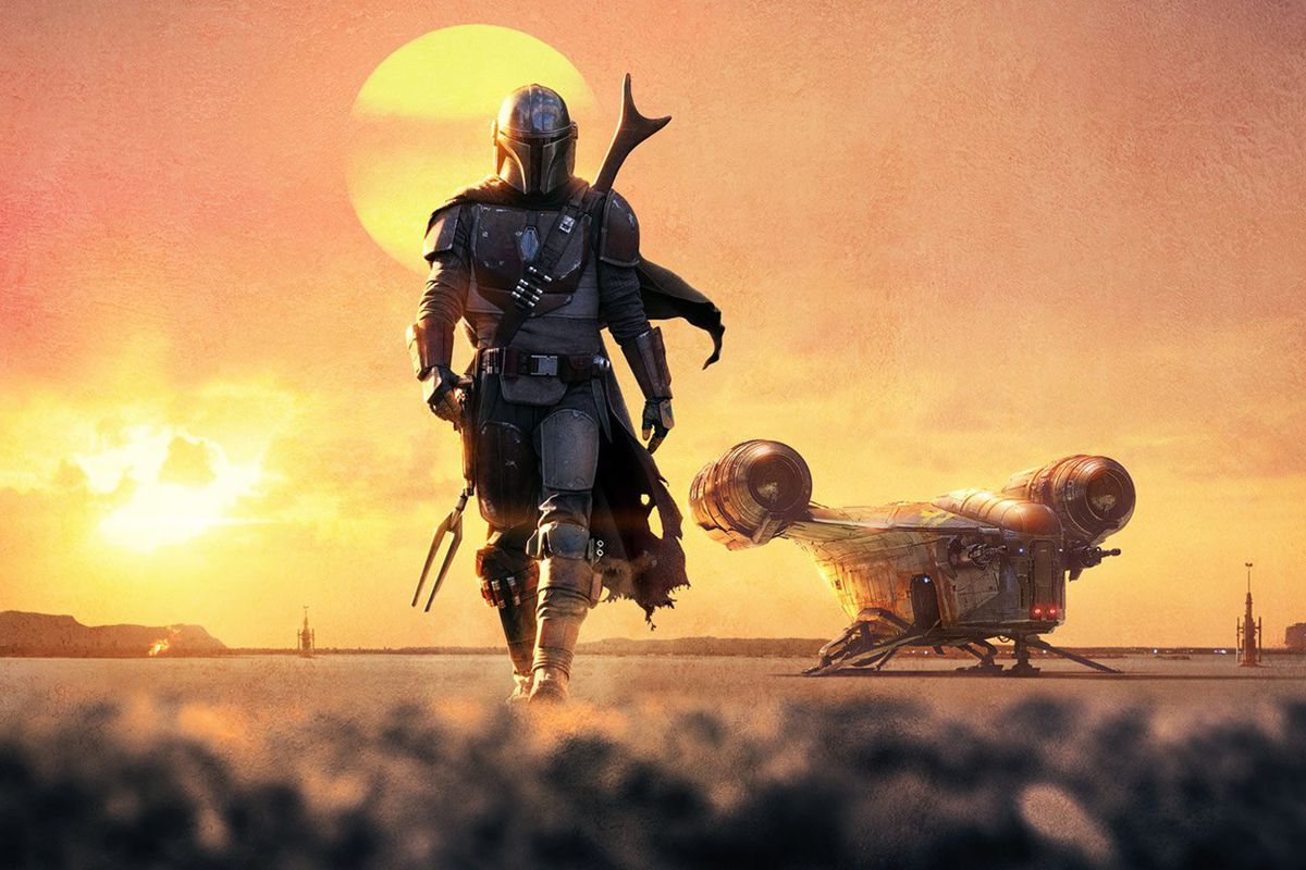 A poster of The Mandalorian.