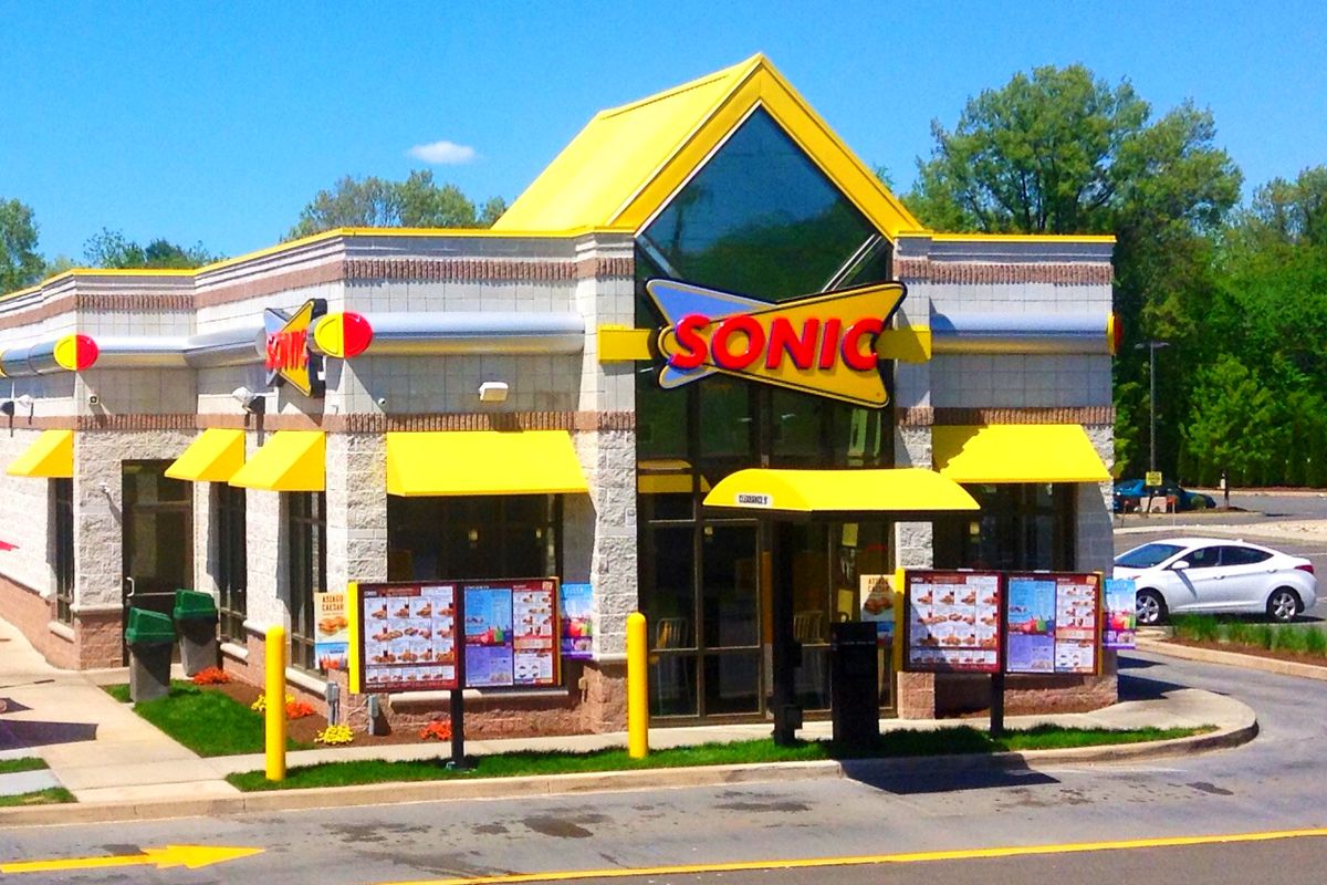 A sonic drive-in restaurant