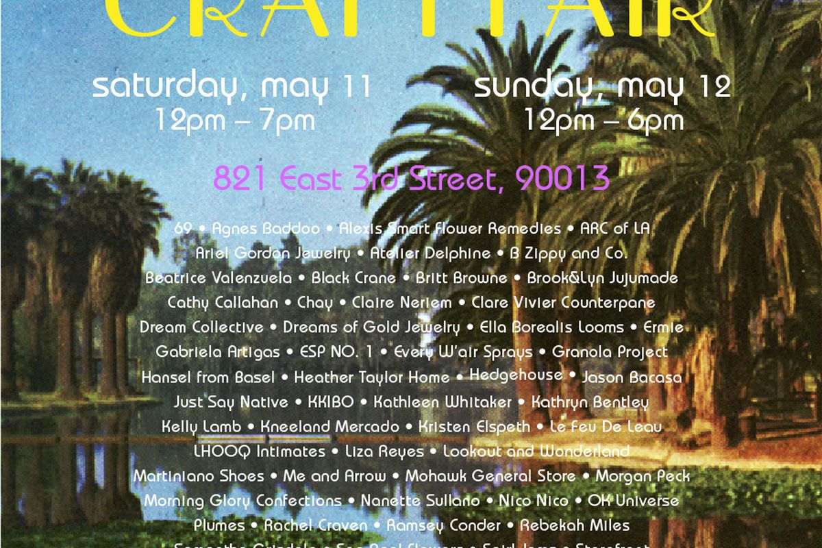 Flyer via Echo Park Craft Fair