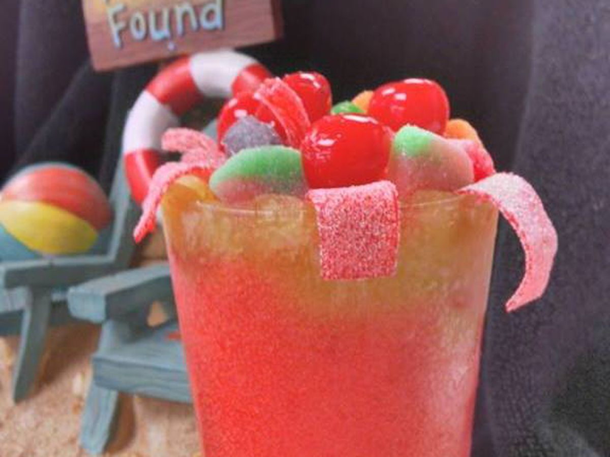 Is there anything better than a frozen daiquiri topped with candy? No. 