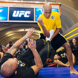 Anderson Silva UFC 183 Workout Photos