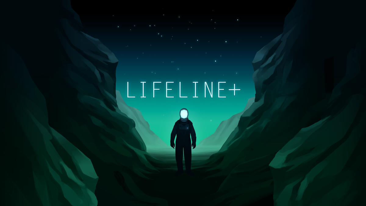 A space explorer in a space suit appears in an ominous dark landscape under the Lifeline+ logo