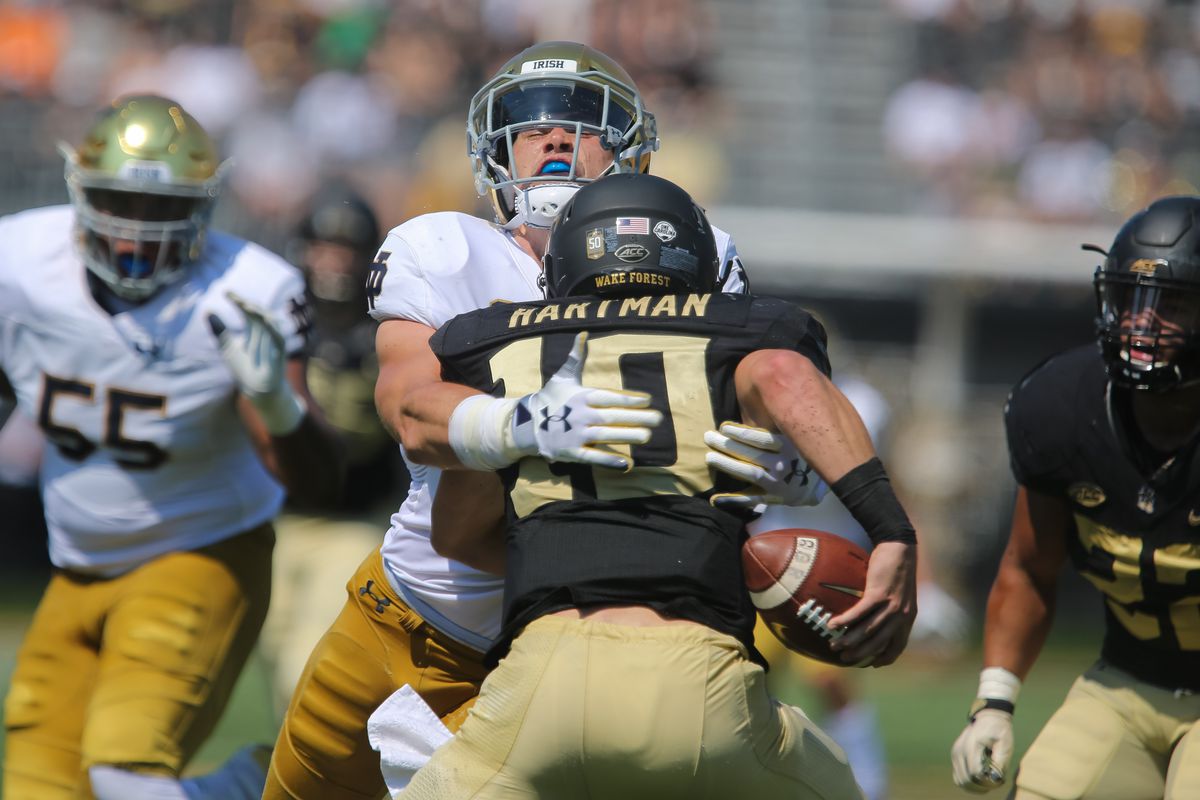 COLLEGE FOOTBALL: SEP 22 Notre Dame at Wake Forest