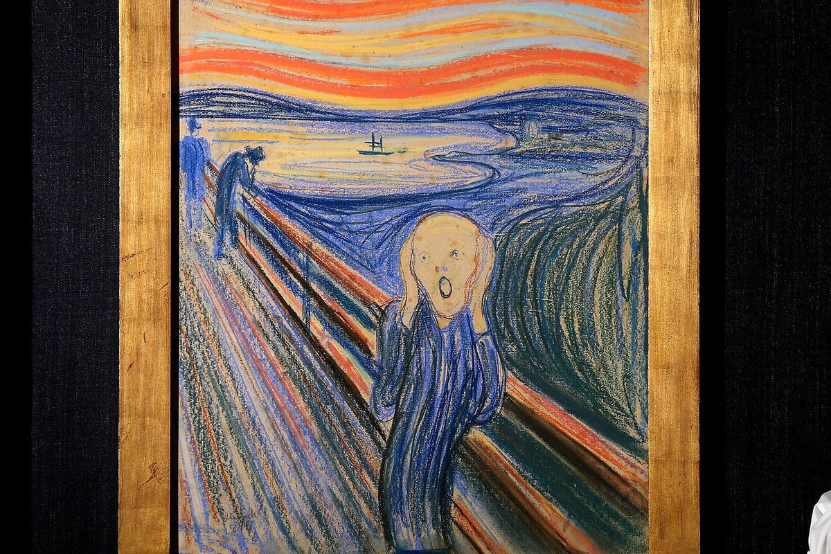 Edvard Munch's The Scream Goes On Display Ahead Of Auction