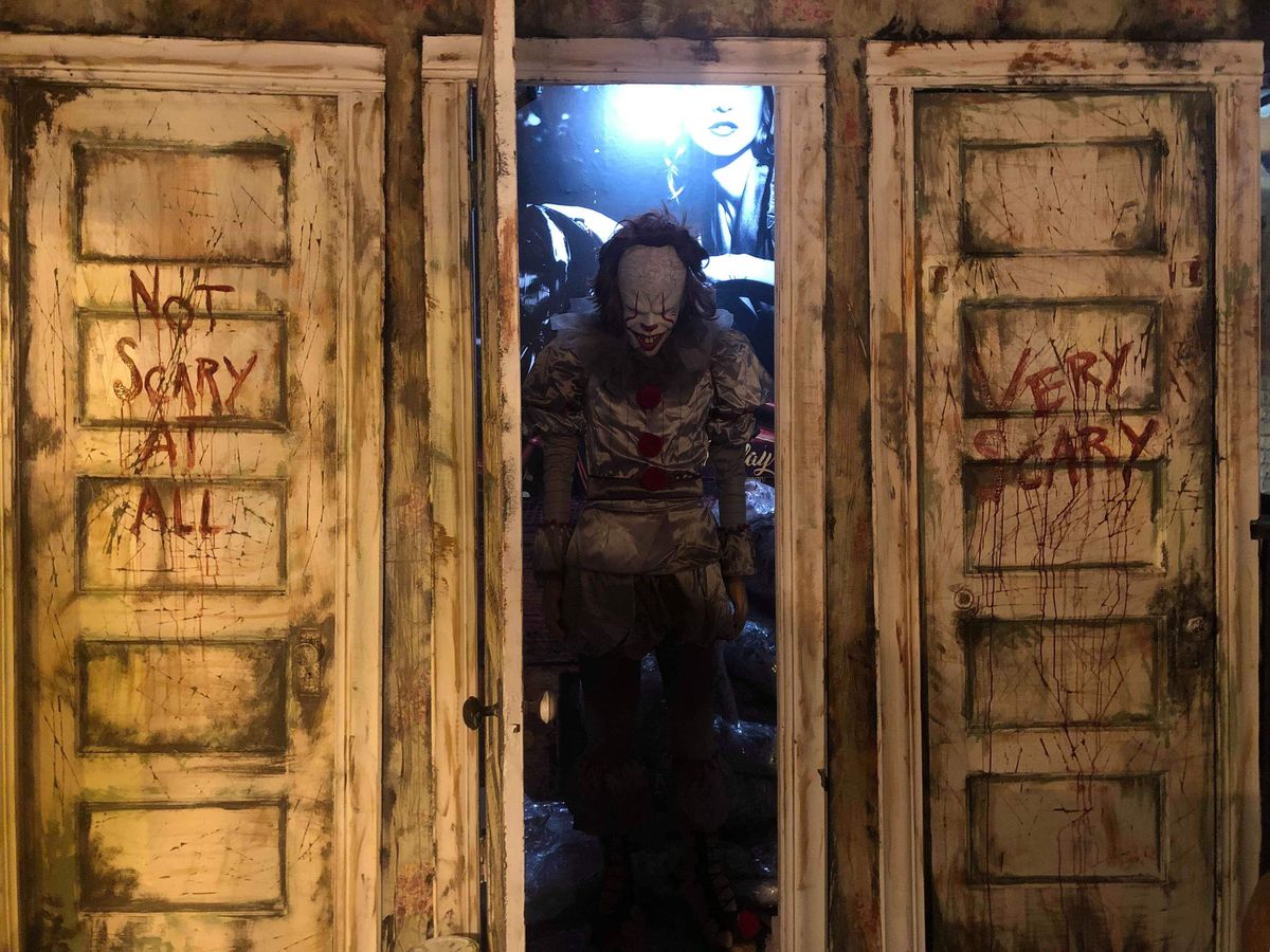 You never know what nightmare awaits behind a locked door or a corner at the “IT” Pop-Up/Replay Lincoln Park.
