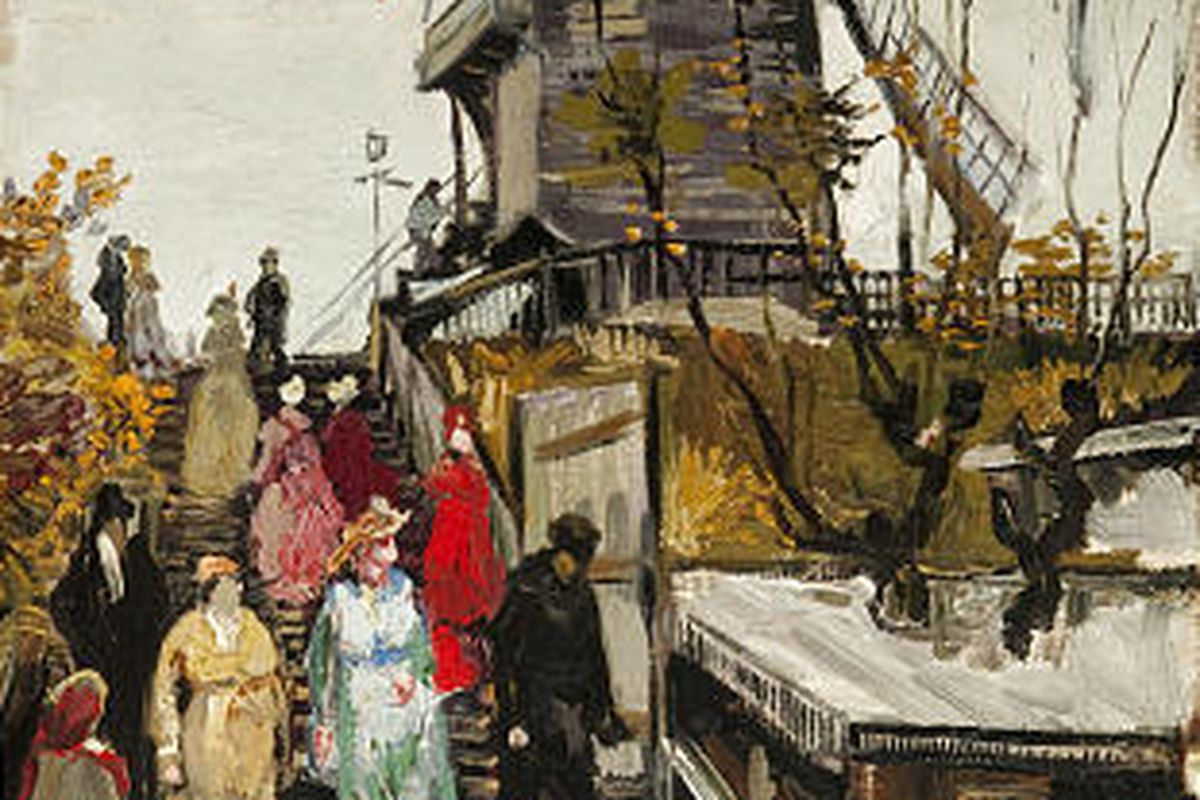 "Le Blute-Fin Mill," on display in Zwolle, Netherlands, was painted when Vincent Van Gogh lived in Paris.    